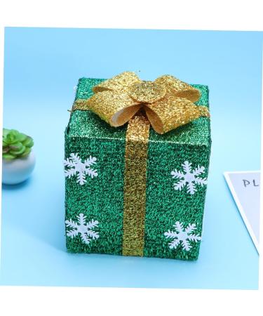 LABRIMP Mantel Decor Box Decor Mini Christmas Tree Ornament Miniature Park Bench Showcase Adornment Window Bag Green 15.00X15.00X15.00CM - Buy Online on GoSupps.com