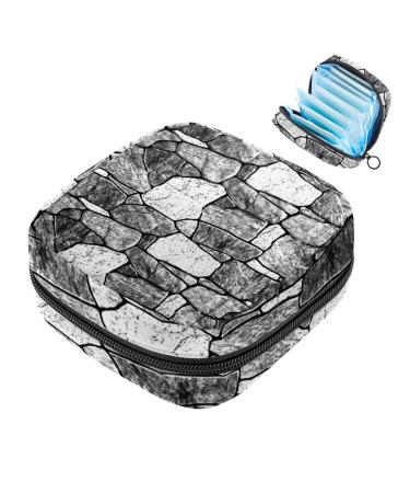 Brick wall Texture Background Women Binding Storage Pocket Menstruation Pad Bag Portable menstruation cup pocket with zipper for teenagers girls women women