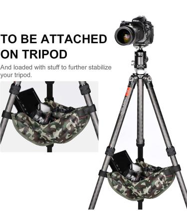 SUNWAYFOTO TSB-02 Tripod Weight Stone Bag Heavy Duty Camouflage Sandbag Butler Pouch to Tripod Legs - Buy Online on GoSupps.com