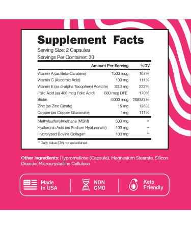 Vital Vitamins Biotin Complex Capsules + Resveratrol Capsules - Buy Online on GoSupps.com