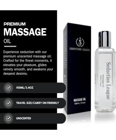 Relaxing Unscented Massage Oil for Full Body Therapy | 100ml Smooth Gliding Formula for Couples - Buy Online on GoSupps.com