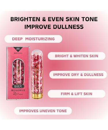 Face Serum Capsules - Niacinamide Serum - Face Serum for Women - Skin Care for Anti-Ageing Anti-Wrinkles Even Skin Tone Remove Dark Spots - Hyaluronic Acid Serum - Dark Spot Correcting Glow Serum - Buy Online on GoSupps.com