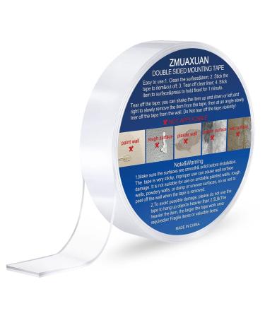 ZMUAXUAN Strong Nano Double Sided Tape Heavy Duty Mounting Clear Removable Sticky Adhesive Strips No Damage Wall Waterproof Reusable Thick Gel Grip Washable for Hanging Picture Poster Carpet Photo 1 - Buy Online on GoSupps.com
