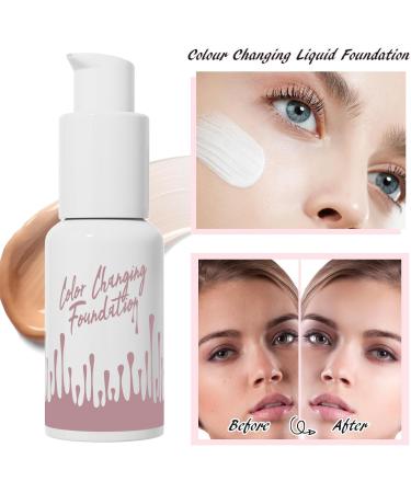 Color Changing Foundation Full Coverage Long Lasting Waterproof Natural Color Concealer Moisturizing Foundation Makeup Foundation - Buy Online on GoSupps.com