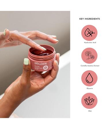 Bolden SPF 30 Face Moisturizer & Glow Hydrating Mask Bundle Vitamin C Sunscreen + Deep Moisturizing Facial Mask | With Hyaluronic Acid | Broad Spectrum | 2.0 + 3.4 fl oz - Buy Online on GoSupps.com