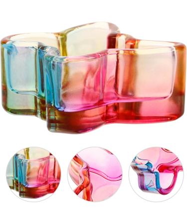 Baluue Dappen Dish Butterfly Shaped Glass Crystal Dappen Dish Cup Nail Art Liquid Powder Nail Crystal Bowl Glassware Tools for Nail Art Manicure 5.00X4.20X2.50CM - Buy Online on GoSupps.com