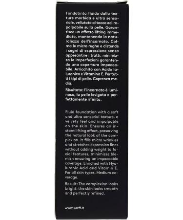 Korff Lifting Effect Liquid Foundation Anti-Aging Formula with Hyaluronic Acid Silky Texture 03 30 ml - Buy Online on GoSupps.com