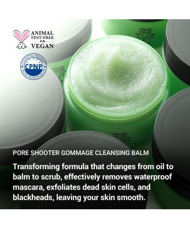 Vegan Gommage Scrub Cleansing Balm - Fragrance-Free Waterproof Makeup Remover | Korean Exfoliator for Oily Dry & Sensitive Skin | Cruelty-Free Blackhead Cleanser - Buy Online on GoSupps.com