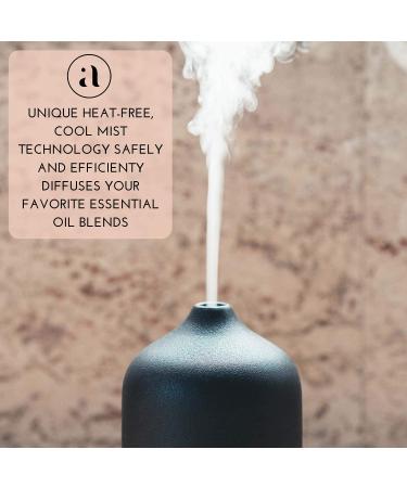 Ajna Ceramic Essential Oil Diffuser - Elegant Aromatherapy Diffuser for Home and Office - 3-in-1 Humidify, Ionize, and Diffuse - 100ml Carbon - Buy Online on GoSupps.com