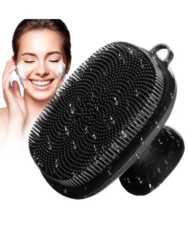 Silicone Face Scrubber Soft Face Brush Manual Facial Scrubber Exfoliator Waterproof Facial Cleansing Brush Non Slip Face Brush with Handle