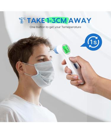 Baby Forehead Thermometer Fast and Accurate Reading Non-Contact Digital Fever Thermometer Color Coded Alert Display Infra - Buy Online on GoSupps.com