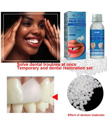 Temporary Tooth Repair Kit | DIY Fake Teeth Replacement Dentures - 30ml Bottle - Buy Online on GoSupps.com