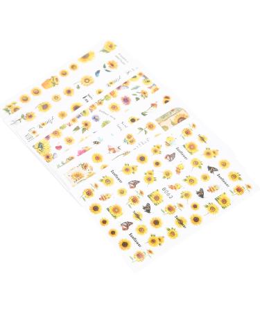 Nail Art Stickers Sunflower DIY Nail Art Stickers Appropriate Size Easy Use for Home for Nail Salon - Buy Online on GoSupps.com