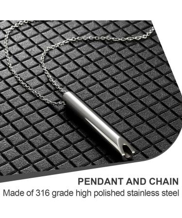 Phcozy Mindful Breathing Necklace - Stress Relief & Fear Relief - Stainless Steel Portable Jewelry for Men & Women - Buy Online on GoSupps.com