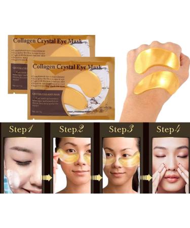 ZJchao Collagen Eye Masks - 50 Pairs Premium Pads for Dark Circles Puffiness & Anti-Aging | Moisture Boost Eye Patches - Buy Online on GoSupps.com