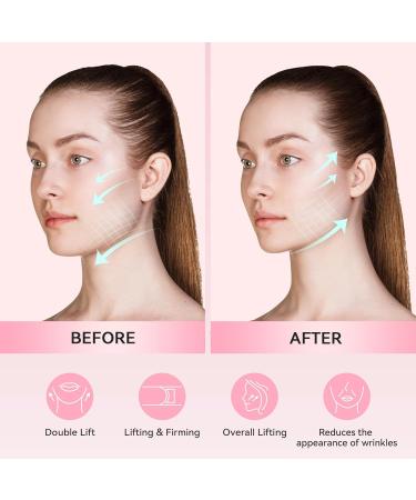 JUSRON V Line Face Tape | Soft Silicone Chin Strap for Women & Men (Candy Pink) | Lift & Contour | International Shipping - Buy Online on GoSupps.com