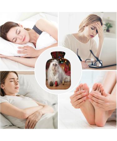 Cute Persian Kitten Hot Water Bottle | 2L Fleece Cover for Hot & Cold Compresses | International Shipping Available - Buy Online on GoSupps.com