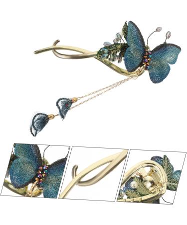 FOMIYES headgear butterfly hair pin fancy hair claw wedding hair bun cage decorative hair clips butterfly hairpin french bun cage bowknot hair clamp retro hair clip alloy girl China tassel - Buy Online on GoSupps.com