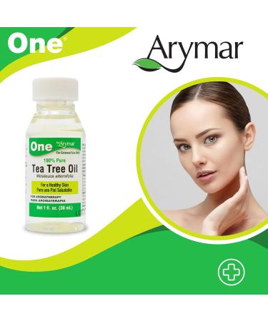 Arymar 100% Pure Tea Tree Essential Oil - Natural Oil for Hair Skin and Nails 1 fl oz - Buy Online on GoSupps.com