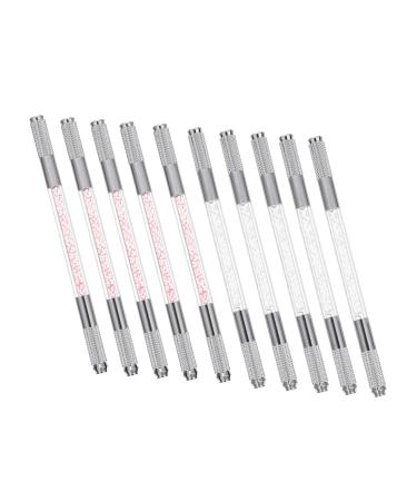 DOITOOL Makeup Gadgets 10pcs Tattooing Lasting Eyebrow Natural Tools Needle Transparent for Pencil Brow Pens Long Pencils