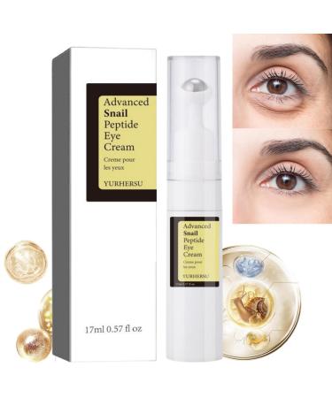 Eye Cream for Dark Circles and Puffy Eyes Anti Wrinkle Eye Cream Snail Peptide Energetic Eye Roll-On Under Eye Roller Cream Hydrating and Firming Eye Serum Creams Eye Repair Cream Eye Bags Remover
