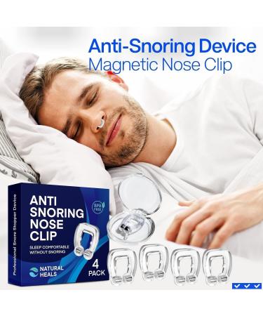 Silicone Magnetic Anti Snoring Nose Clip - Effective Snoring Solution (4 Pcs) - Buy Online on GoSupps.com