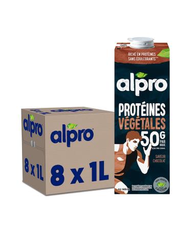 Alpro - Boisson v g tale - Soja prot ine go t chocolat- 1L- Lot de 8x1L
