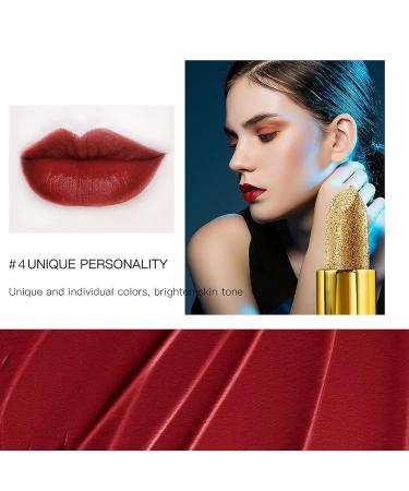 Long Lasting Matte Lipstick for Women | Moisturizing, Waterproof & No-Fade | Vintage Makeup | Lightweight Gold Lipstick Stain - 04 - Buy Online on GoSupps.com