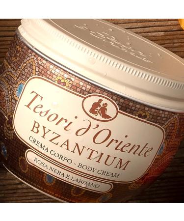 Tesori d'Oriente Crema Corpo Byzantium Body Cream with Black Rose and Labdanum 300 ml + 1 x Felce Azzurra Talcum Powder 100 g Pack of 12 - Buy Online on GoSupps.com