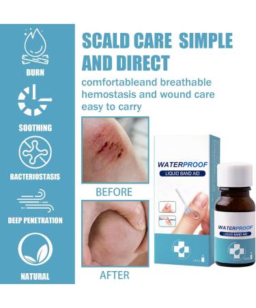 New Skin Liquid Plaster Wound Glue 10ml - Waterproof & Breathable Formula for Quick Healing | 2 Pack - Buy Online on GoSupps.com