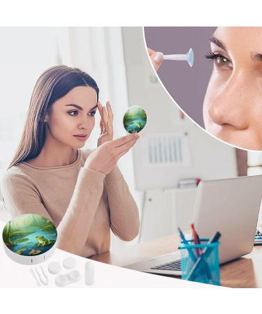 Buy Frog in a Pond Print Contact Lens Case | Plastic Contact Lens Care & Travel Box - Buy Online on GoSupps.com