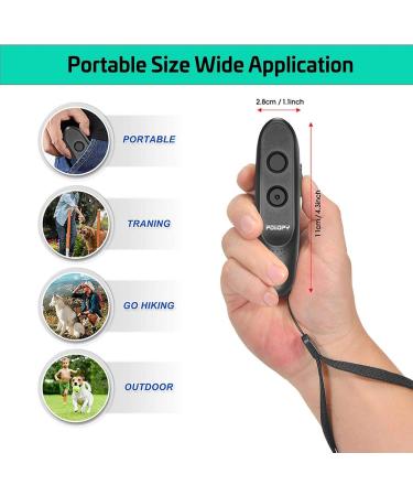 Poiiopy Ultrasound Anti-Bell Device for Dogs | Rechargeable 2-in-1 Safe Dog Training | 5m Range & Variable Frequency - Buy Online on GoSupps.com