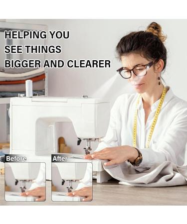 Bright LED Reading Glasses with Light | Blue Light Blocking | Magnifying Eyeglasses for Nighttime Use +350 - Buy Online on GoSupps.com