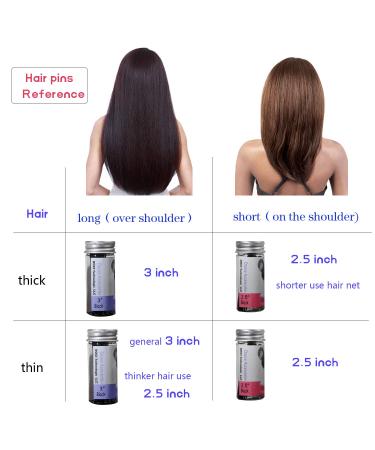 ROCST Black Professional Ballet U-Shaped Hair Pins for Woman Girl Buns 3 Inch 12 Pack - Black - Buy Online on GoSupps.com