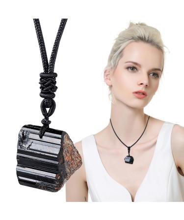 Crystal Necklace for Mental Health | Raw Stone Pendant Mental Soothe Necklace Fashion Accessories for Home Dating Gathering Shopping Traveling Working Rowces