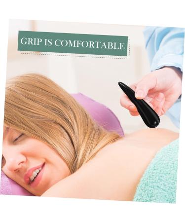 Tovinanna 2-in-1 Scratching Floor & Body Care Tool | Full Body Massage Gua Sha Scraper | Meridian Massage Device - Black (2pcs) - Buy Online on GoSupps.com