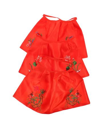 Zerodeko Creative Statue Cloak 3pcs Buddha Shawl Cloth Lotus Buddhist Supplies Avalokitesvara Statue Cloak 37.5X22.5cm