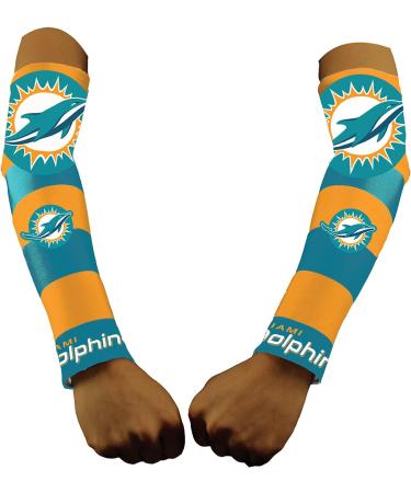 Littlearth NFL Miami Dolphins Tattoo Sleeves - Set of 2, Team Color Game Day Costume - Buy Online on GoSupps.com