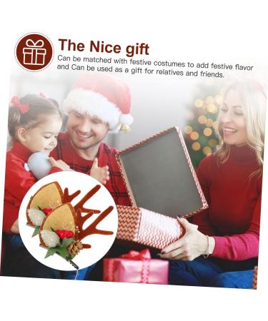 minkissy 3 Pairs Christmas Hair Clips Christmas Headdress Xmas Hair Clip Christmas Bag Filler Deer Hair Barrettes Reindeer Hair Clips Antlers Hair Clip Sock Child Felt Winter - Buy Online on GoSupps.com