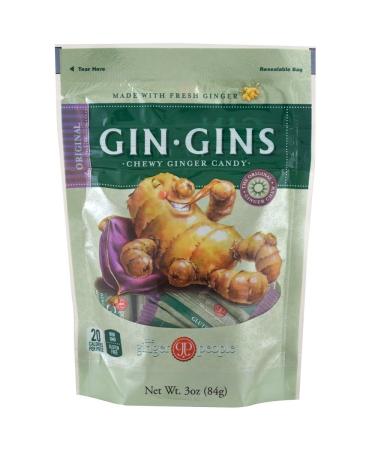 Gin Gins Gluten Free Vegan Ginger Candy Variety Bundle - Original, Spicy Apple, Peanut, Super Strength - 3 Oz. Each - Buy Online on GoSupps.com