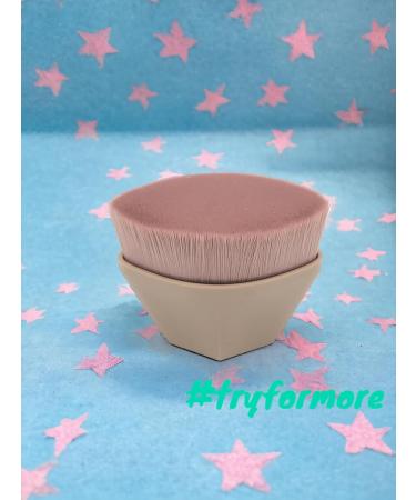 Simple Way Flat Foundation Brush - Pink & Black | Best International Shipping eCommerce - Buy Online on GoSupps.com