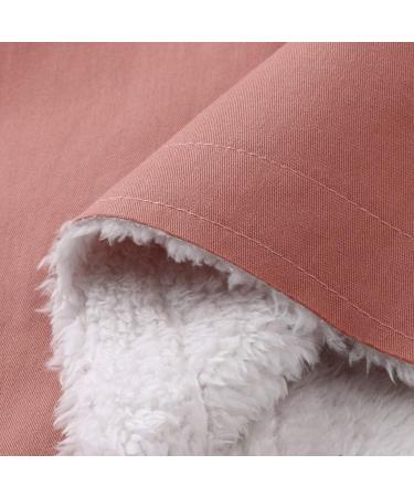 Hanxiulin Plush Fleece Jacket for Women | Cuddly Reversible Hoodie | Autumn Synthetic Fur Coat in Pink | XL - Buy Online on GoSupps.com