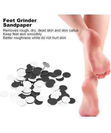 100 Replacement Sandpaper Discs & Pedicure Tool Shaft for Electric Foot File - Callus Shaver Accessories - Buy Online on GoSupps.com