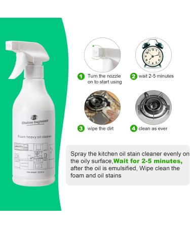 Stubborn Stains Cleaner - Multipurpose Foam Spray for Bathroom Grease & Oven - All-Purpose 500ml - Buy Online on GoSupps.com