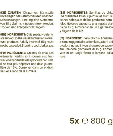 GreatVita Chia Seeds (1 x 4000g) Natural Non-GMO - Buy Online on GoSupps.com