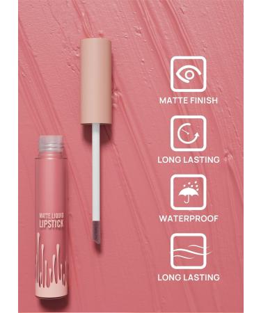 Shop Matte Liquid Lipstick - Long-Lasting Moisturizing Nude Red Tint | Waterproof Lip Gloss | 4 Colors Gift Set - Buy Online on GoSupps.com