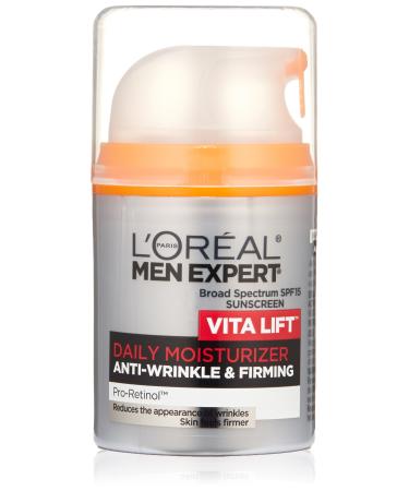 L'Oreal Men Expert Anti-Wrinkle & Firming Vita Lift Daily Moisturizer SPF 15 1.6 fl oz (48 ml)