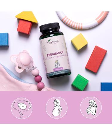 Pregnancy and Breastfeeding Complex (PostPartum) | Folic Acid B12 Omega 3 Vitamins | FREE OF ADDITIVES and VEGAN | Multivitamins and Minerals For Pregnant Women | Vegavero  - Buy Online on GoSupps.com