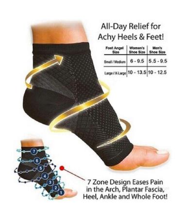 ISTOVO Foot Ankle Compression Stockings | Anti-Fatigue Varicose Veins Sleeves | L/XL | International Shipping Available - Buy Online on GoSupps.com