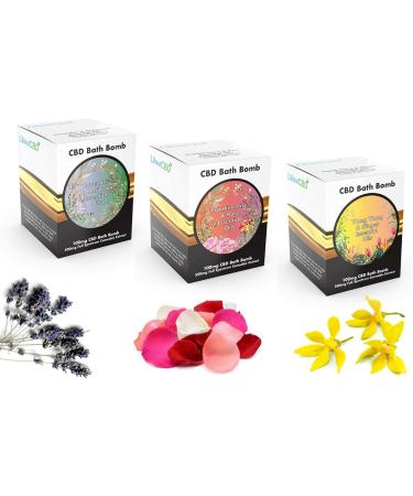 CBD Bath Bombs - LVWell CBD - CBD Bath Bombs with Essential Oils + 500mg Extract - New SCENTS! (Lavender & Marjoram) - Buy Online on GoSupps.com